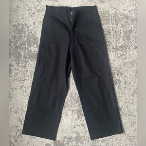 MM6 Maison Margiela Black Wide-Leg Trousers